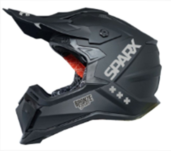 Шлем мото кроссовый Sparx (Спаркс) Raptor (JH-601) чёрный матовый L
